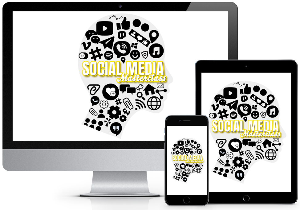 Social Media Masterclass Logo on Devices